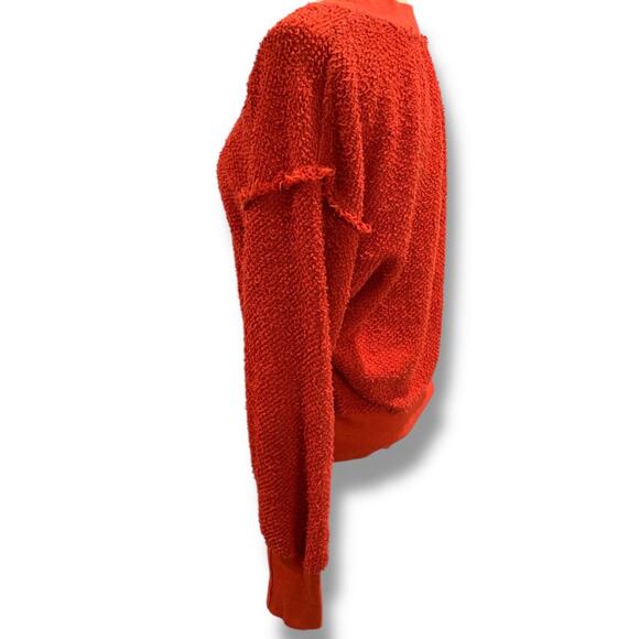 Medium t.la Anthropologie Red V-Neck Sweater Womens - Picture 5 of 9